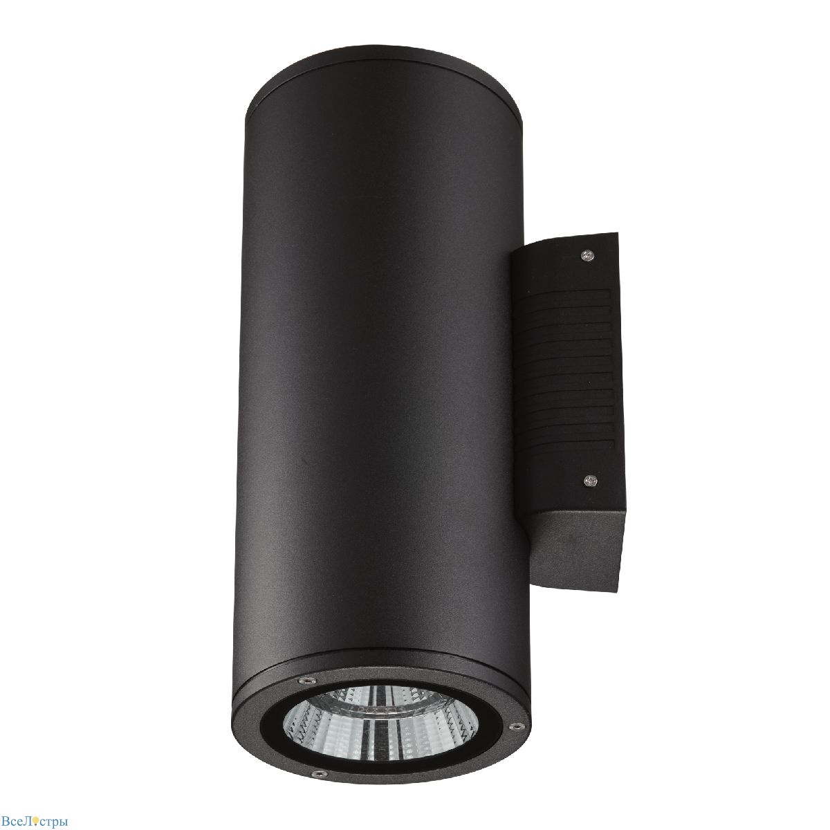 уличный настенный светильник uniel ulu-s22d-2x22w/2700k ip65 black ul-00010851