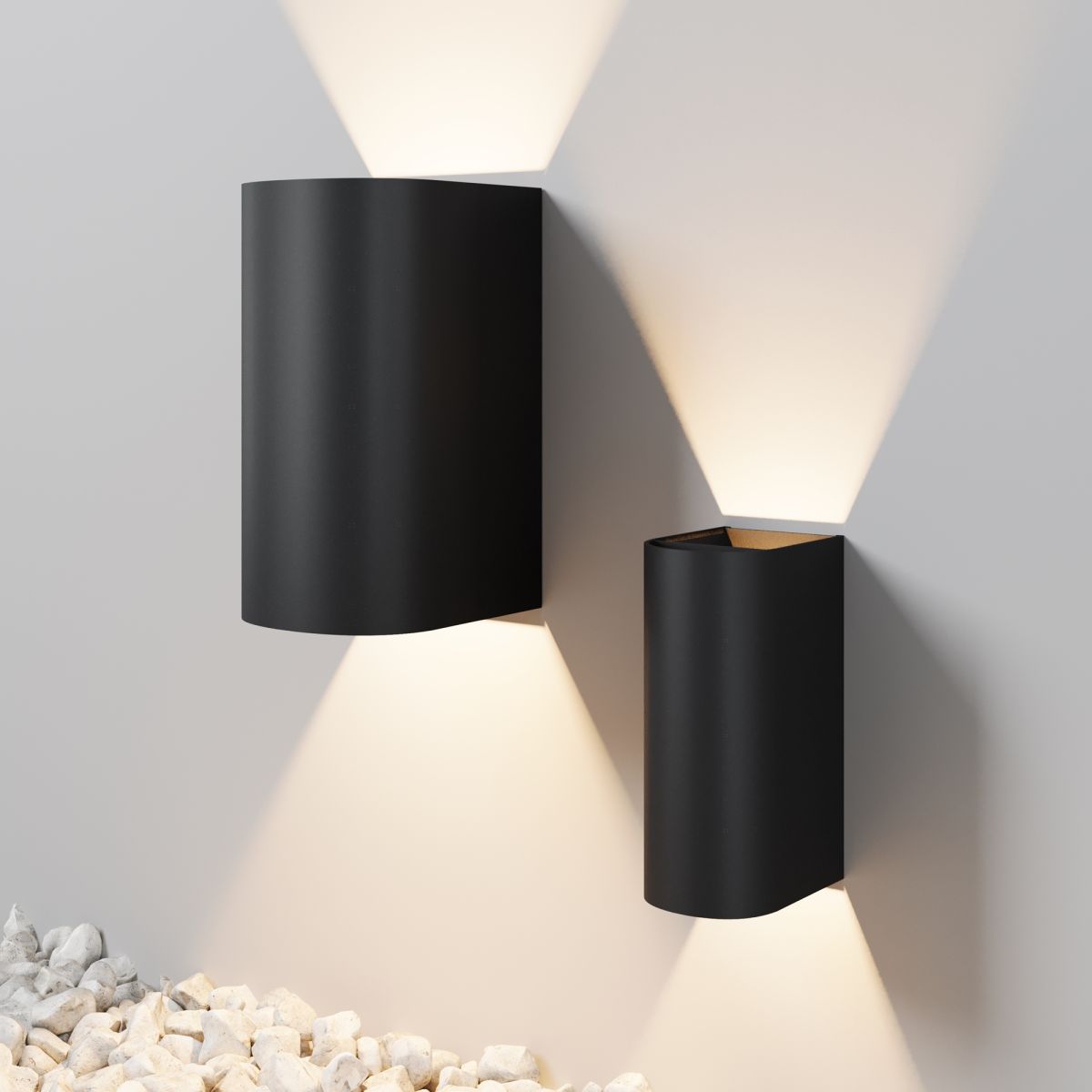 уличный настенный светильник maytoni drape o526wl-l20b3k