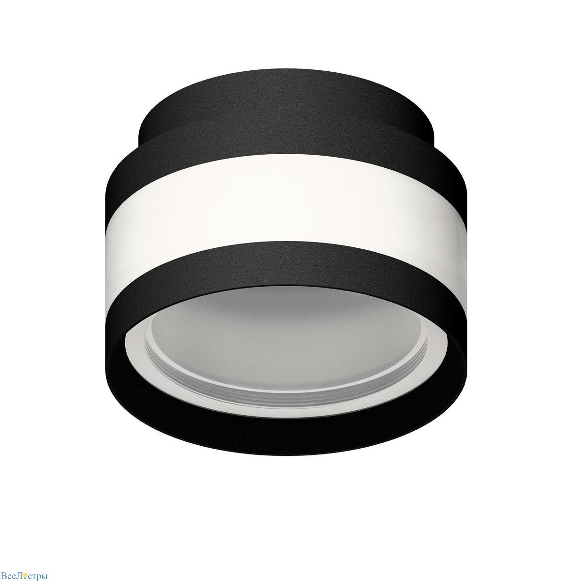 корпус светильника накладной ambrella light diy spot черный песок/прозрачный c8420