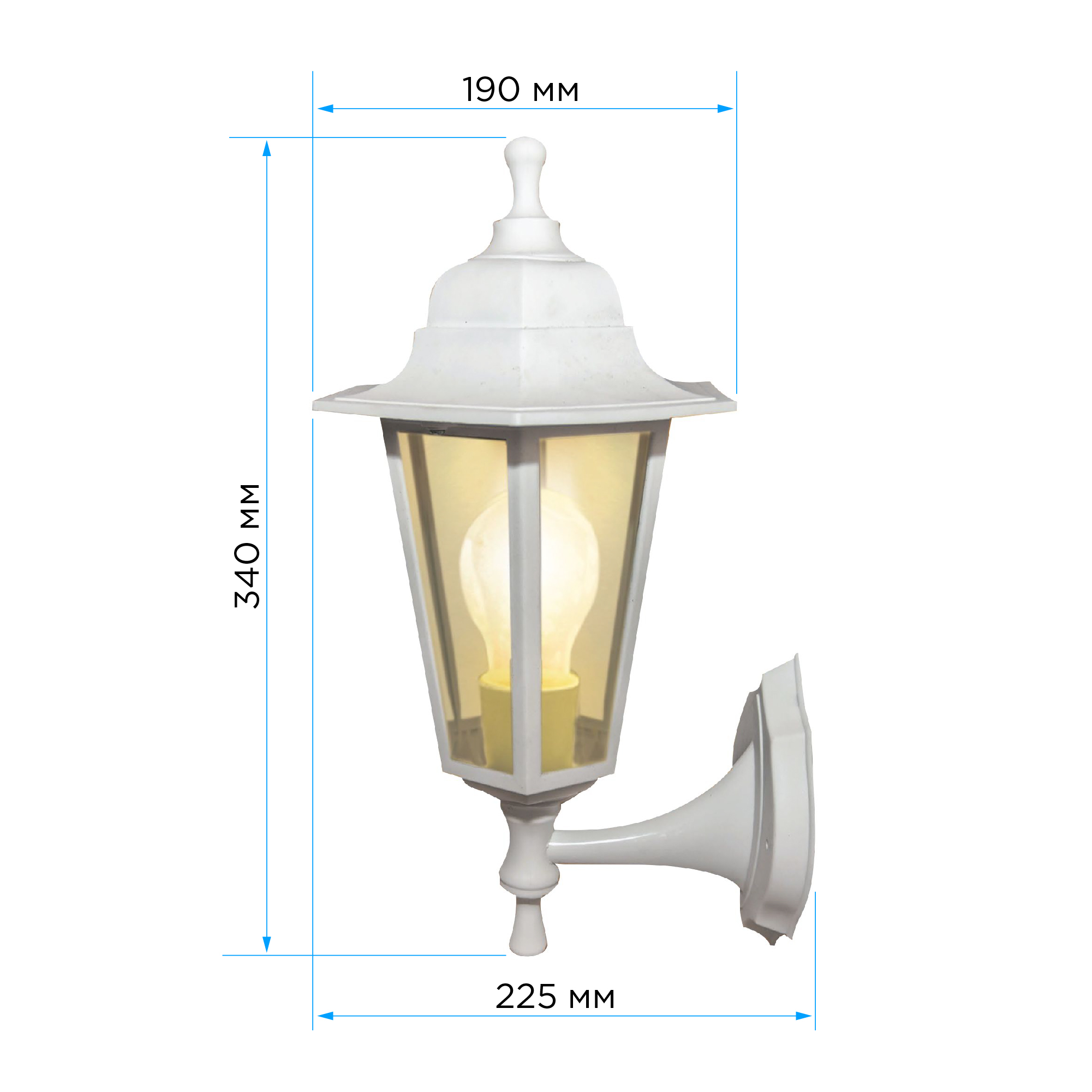 уличный настенный светильник apeyron леда 11-99бел