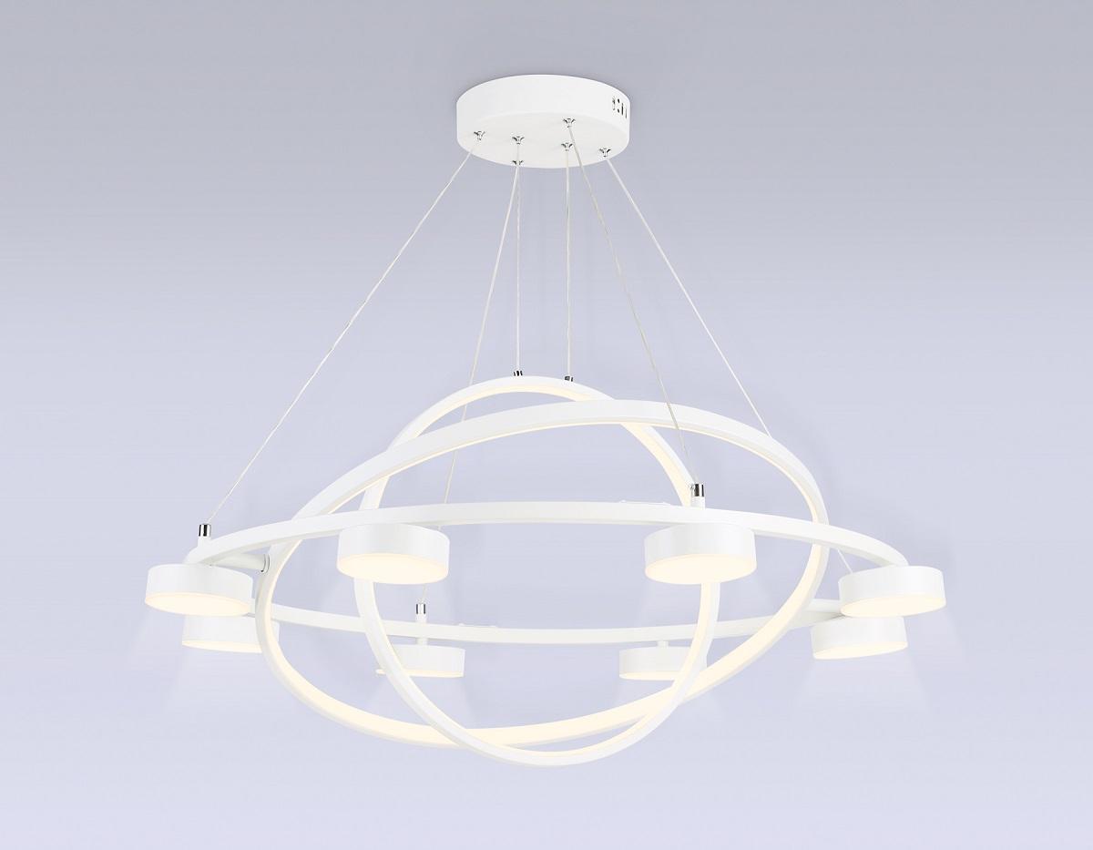 подвесная светодиодная люстра ambrella light comfort linetech fl51777