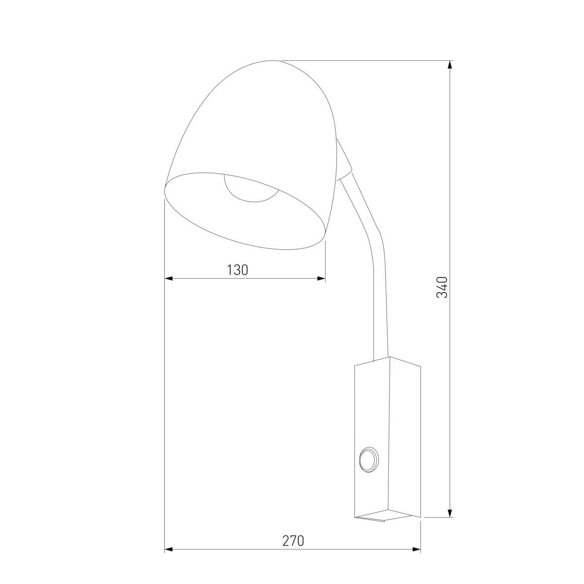 бра tk lighting 4167 soho black