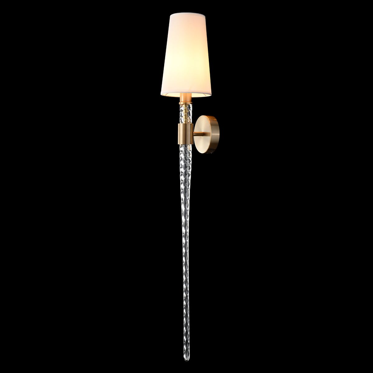 бра crystal lux luminous ap1 brass