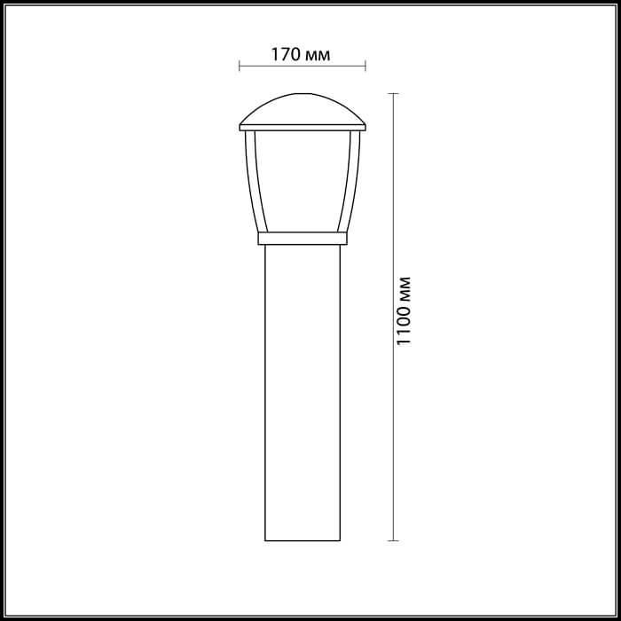 уличный светильник odeon light nature tako 4051/1f