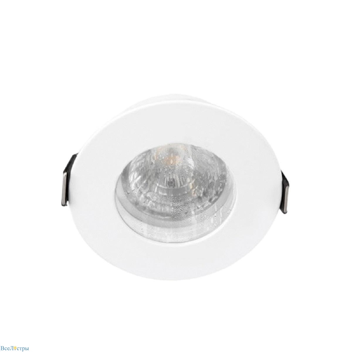 встраиваемый светильник crystal lux clt 045c1 wh ip44