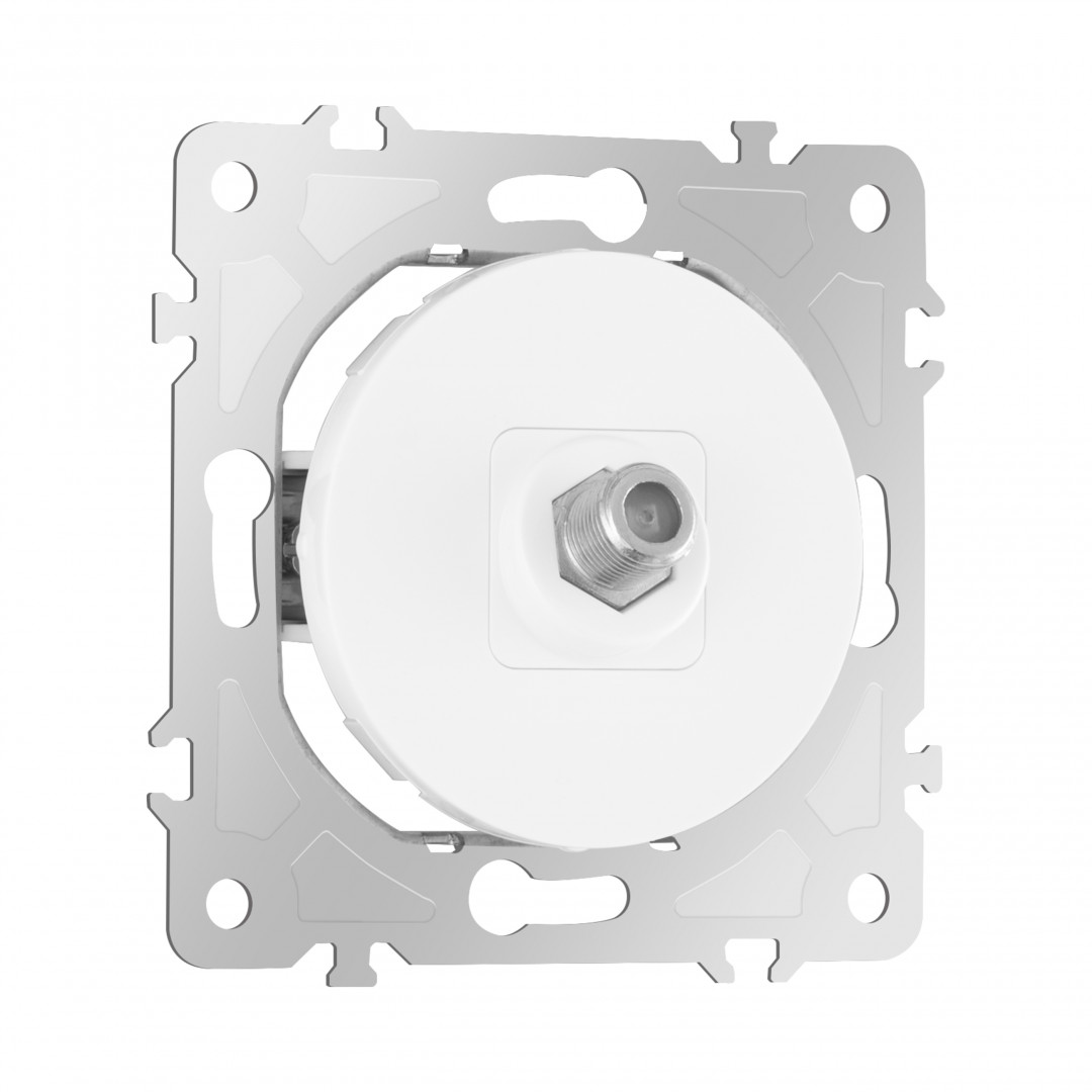 розетка спутниковая sat tv arte milano 202.42-1.white