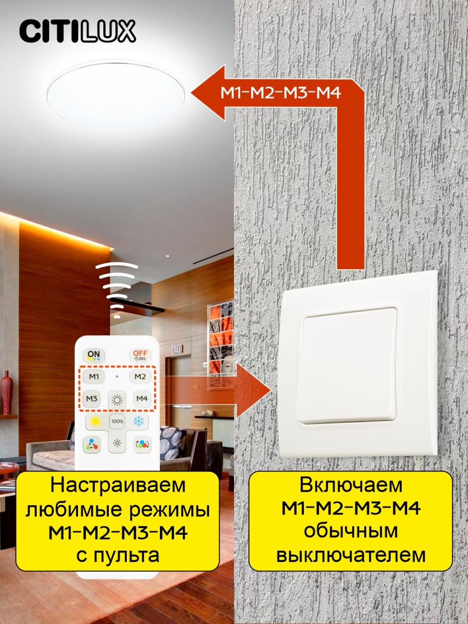 потолочная люстра citilux симпла cl714680g