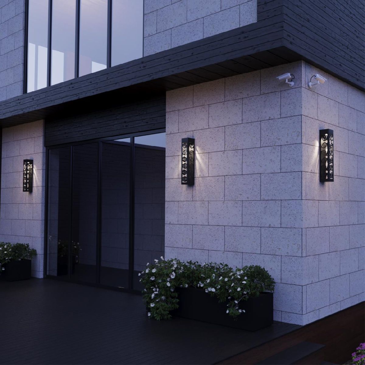 уличный настенный светильник novotech netz 359285