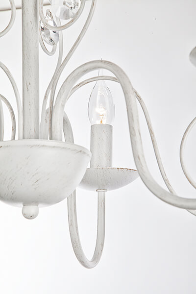 подвесная люстра eurosvet 60018/3 белый с золотом