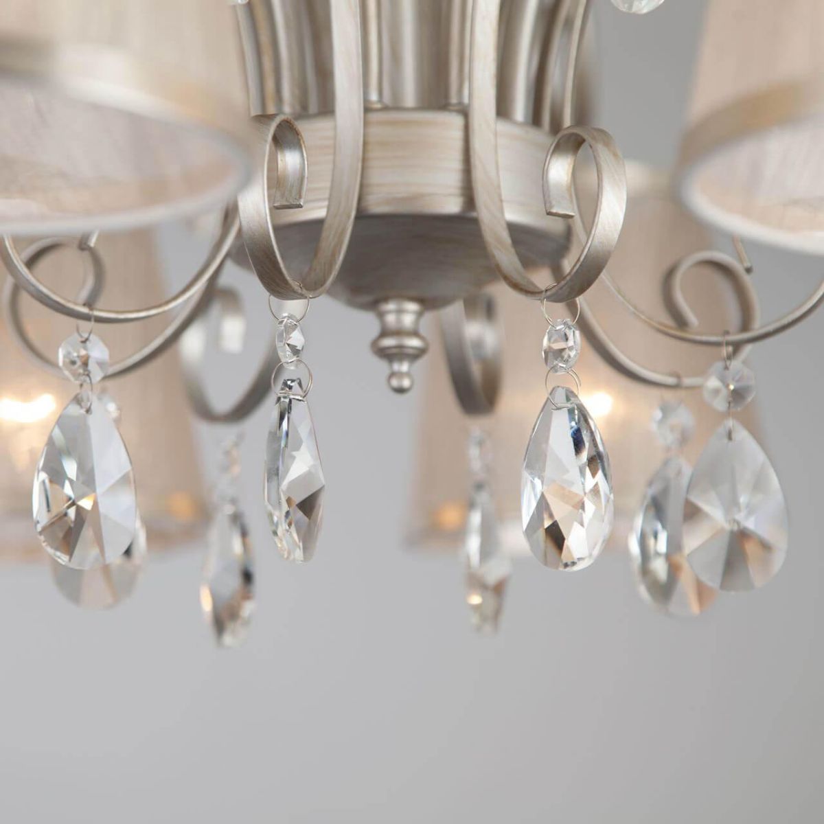 потолочная люстра eurosvet liona 60065/8 серебро