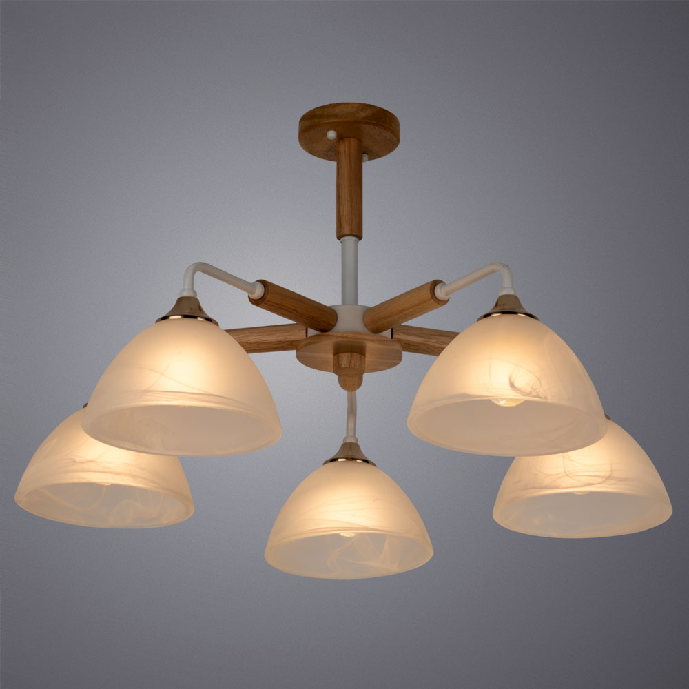 люстра на штанге arte lamp matthew a5032pl-5br