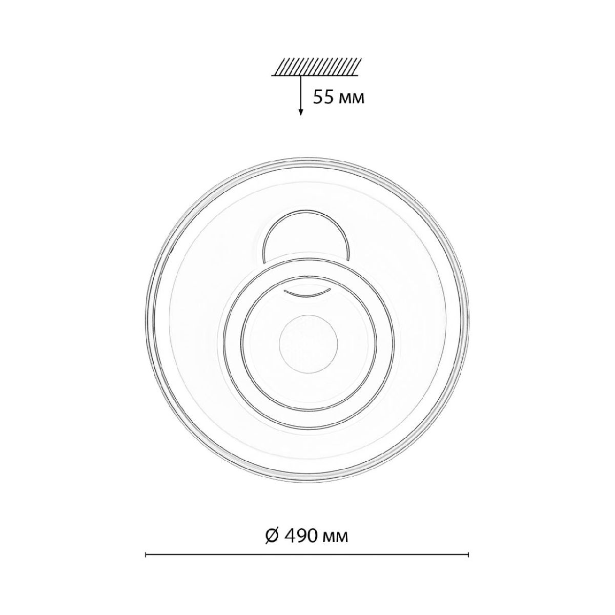 потолочный светильник sonex gemini 7785/85l