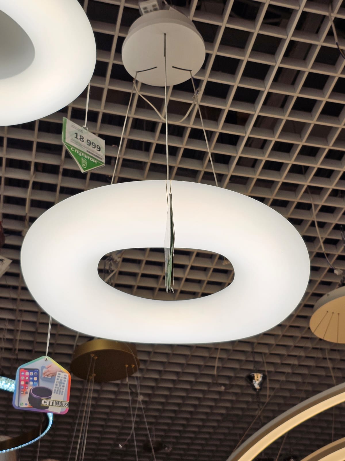 подвесной светодиодный светильник citilux стратус смарт cl732a520gs