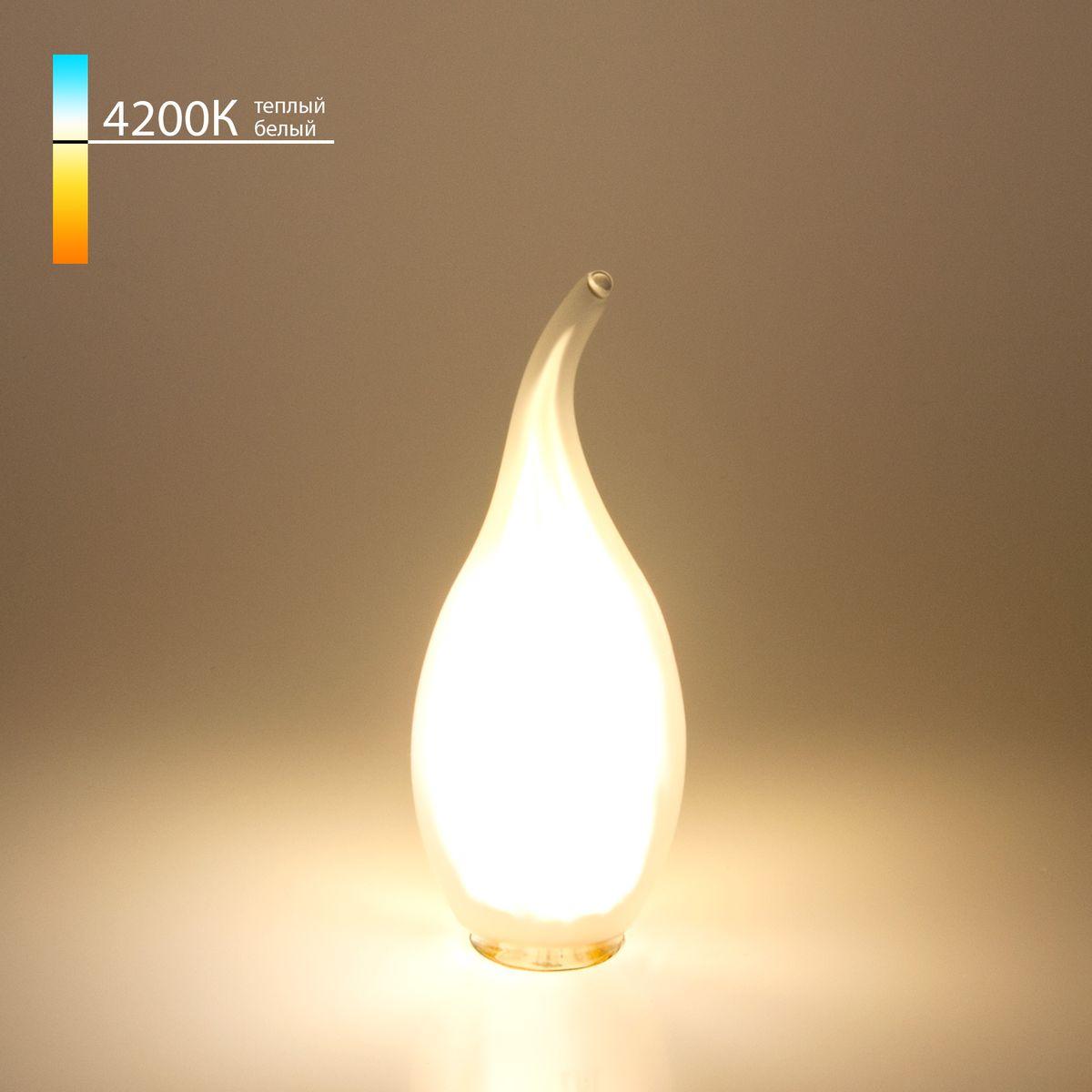 лампа светодиодная elektrostandard e14 7w 4200k матовая a049137