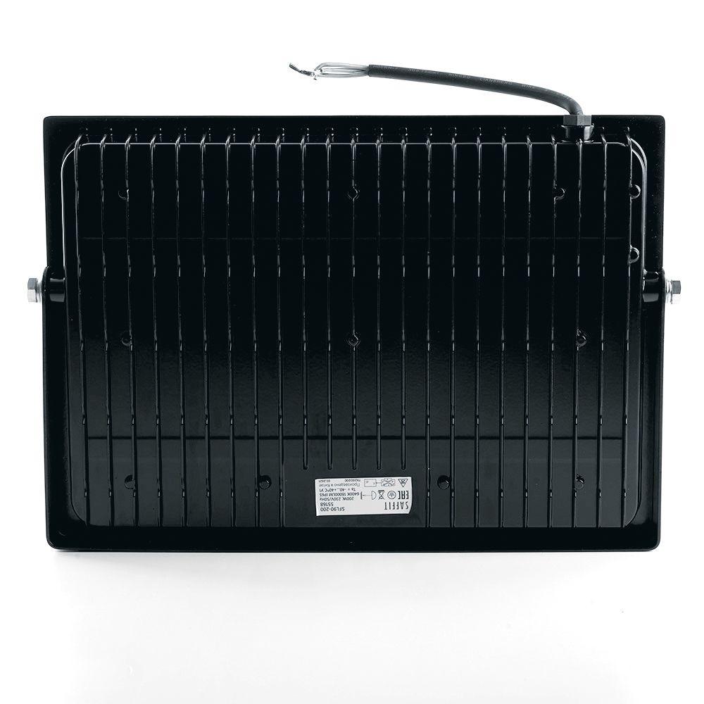 светодиодный прожектор saffit sfl90-200 200w 6400k 55168