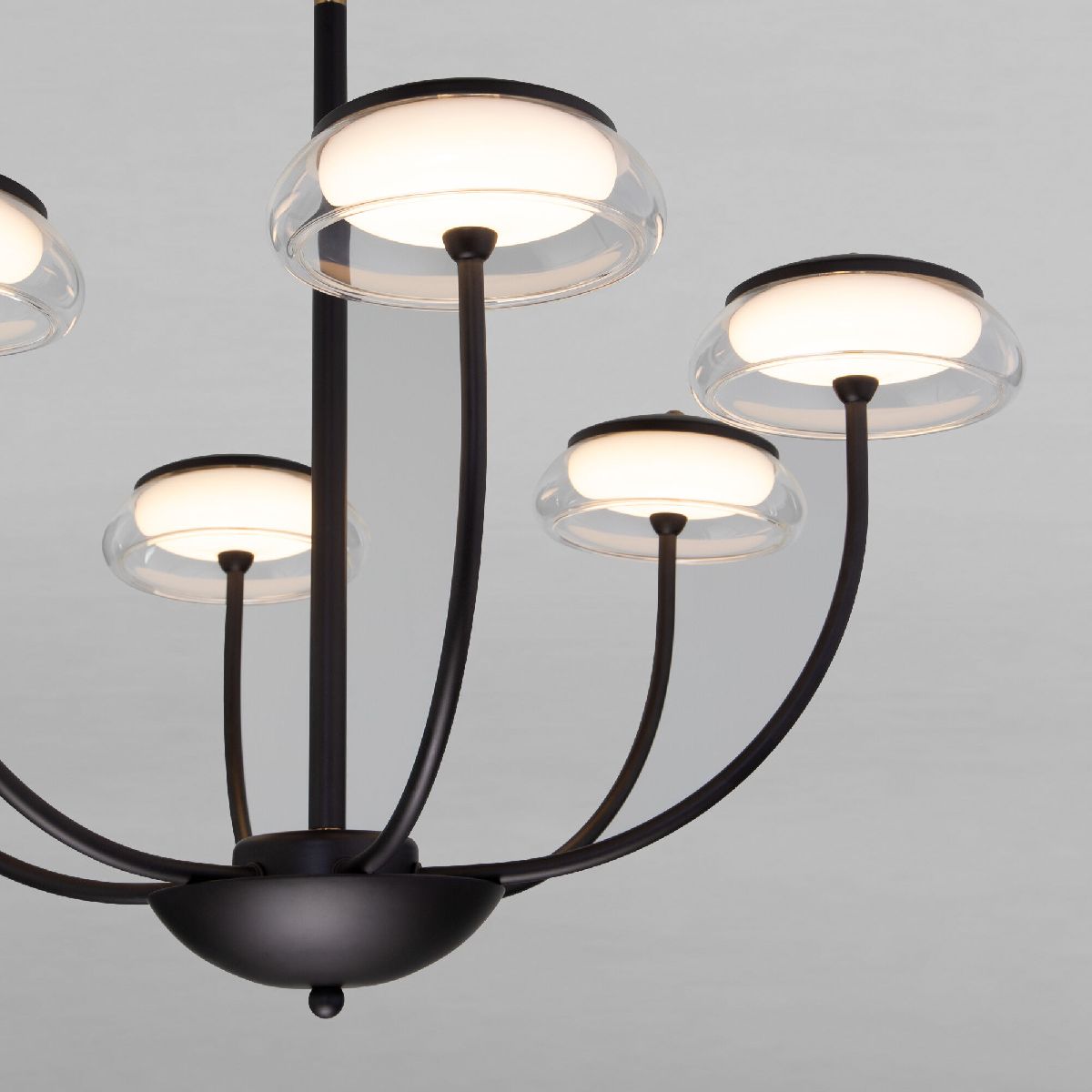 люстра на штанге eurosvet fungo 50388 led черный a068861