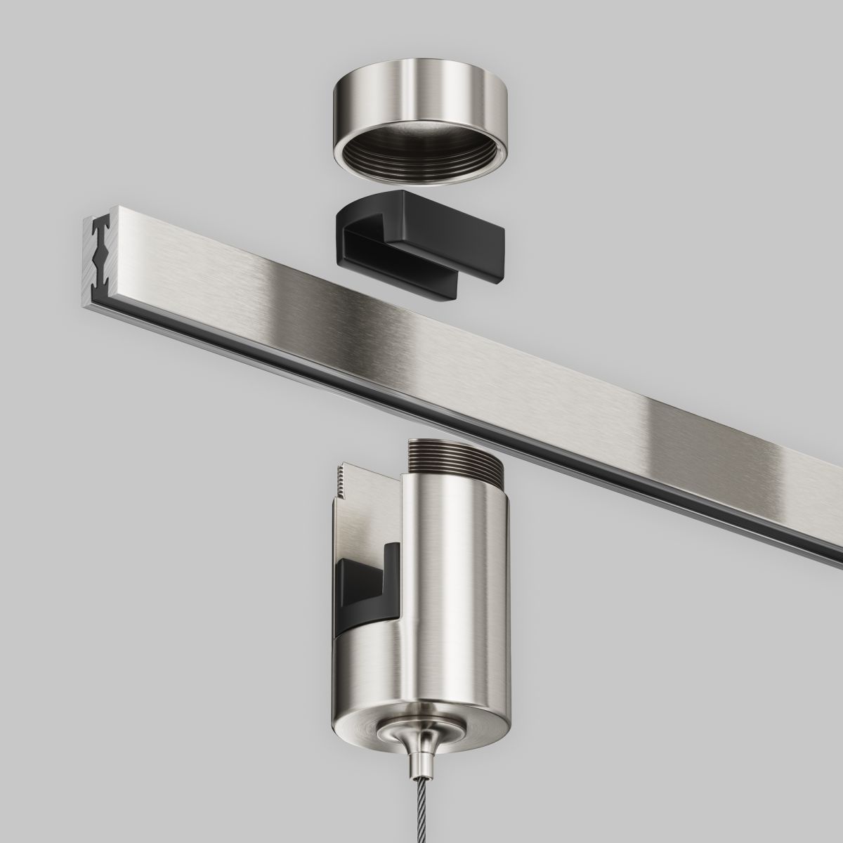 коннектор с тросовым подвесом для магнитного шинопровода maytoni technical tau flarity tra154sw-1pt