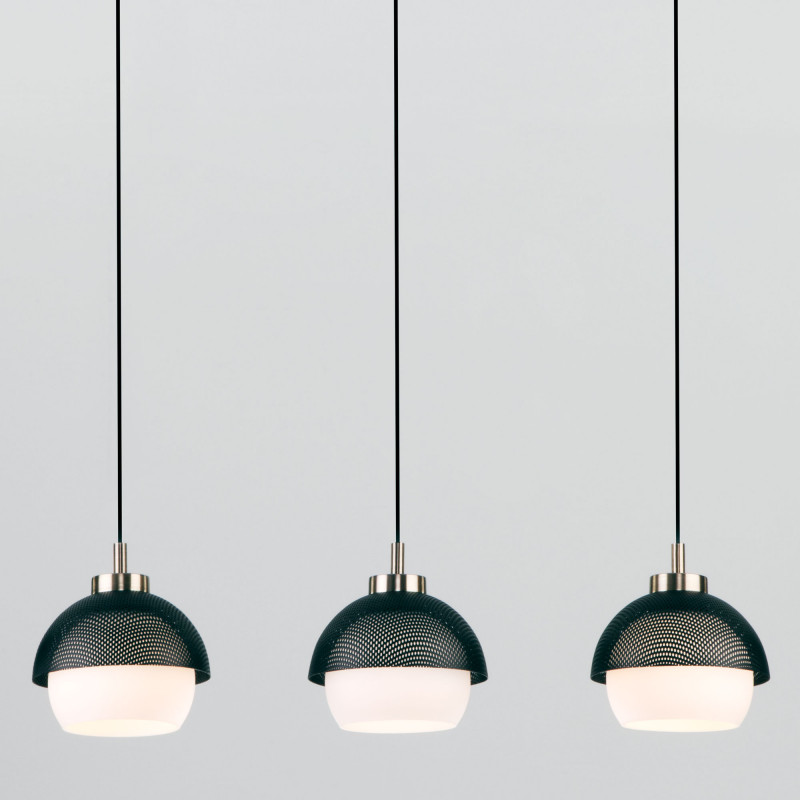 подвесной светильник eurosvet 50106/3 античная бронза/черный