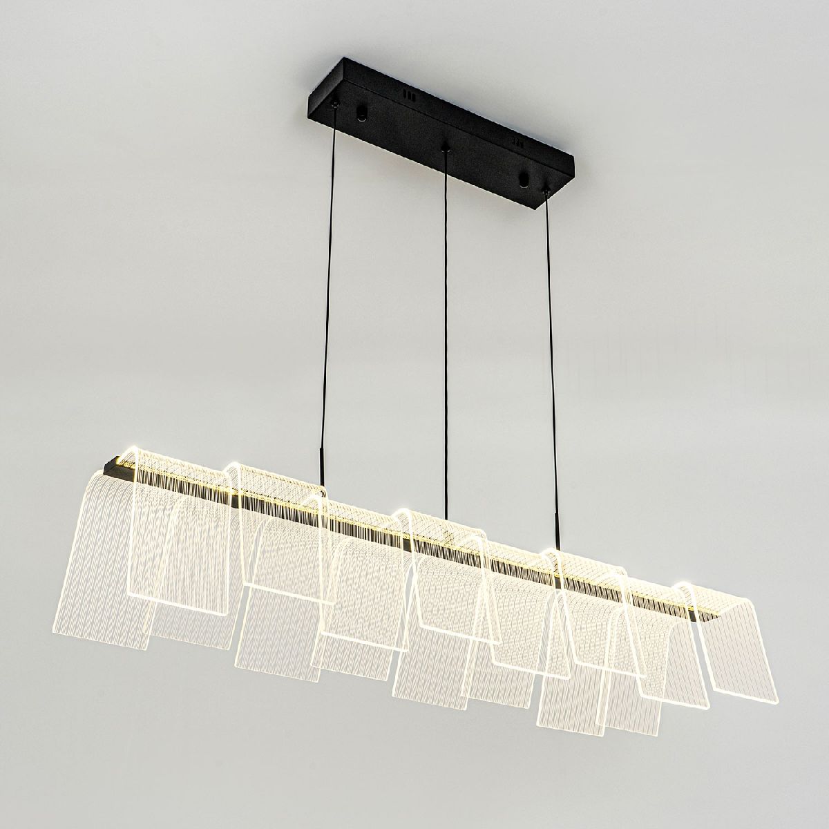 подвесная люстра led4u l7709-970 bk