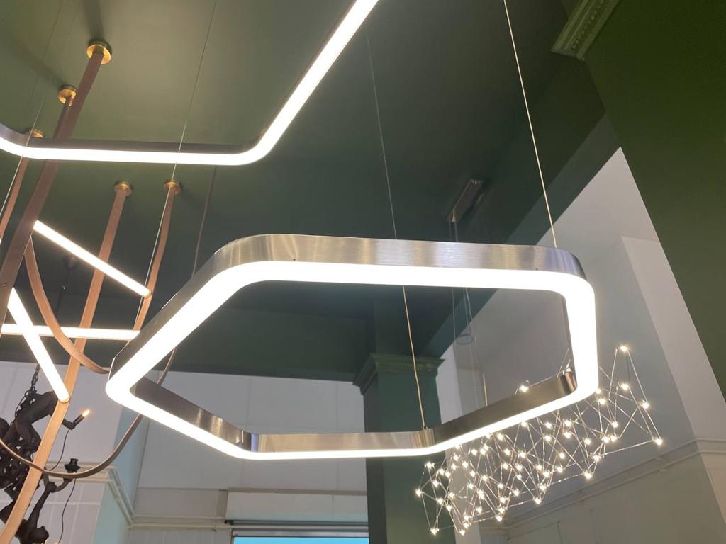 подвесной светодиодный светильник loft it titanium 10243xl dark grey