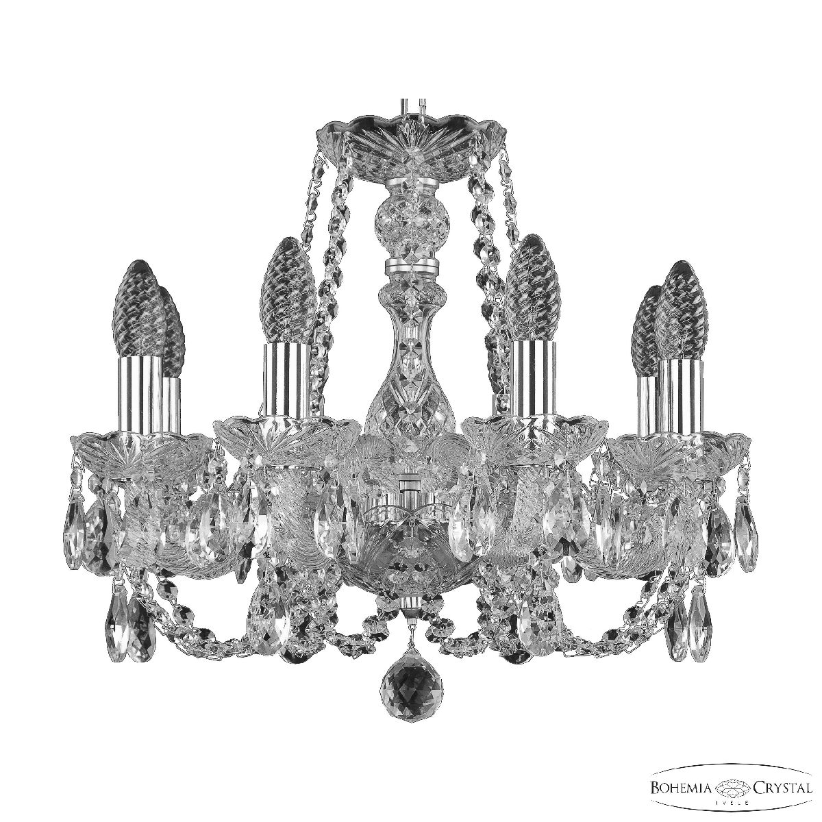 подвесная люстра bohemia ivele crystal 101/8/141 ni