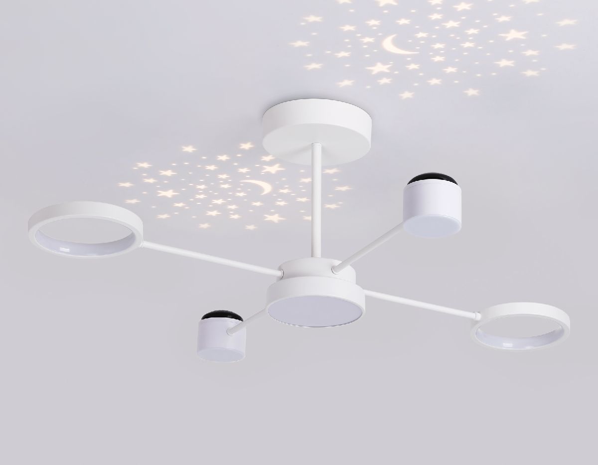 люстра на штанге ambrella light linetech fl51631