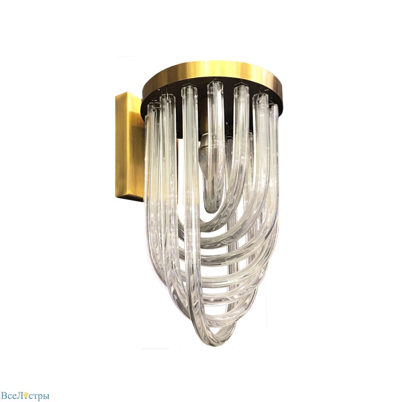 настенный светильник delight collection murano glass a001-200 a1 brass