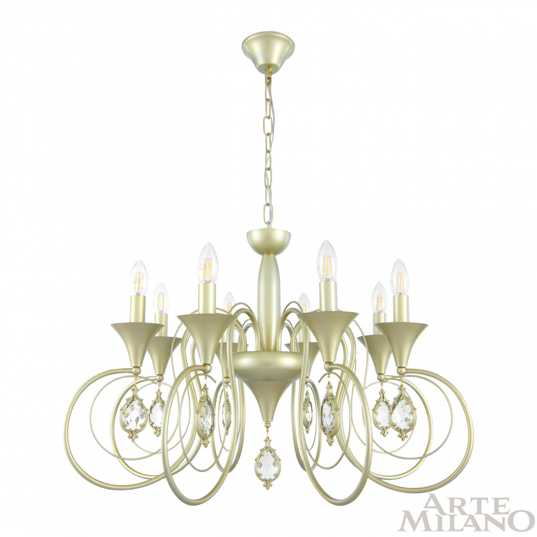 подвесная люстра arte milano 349920/8 cg