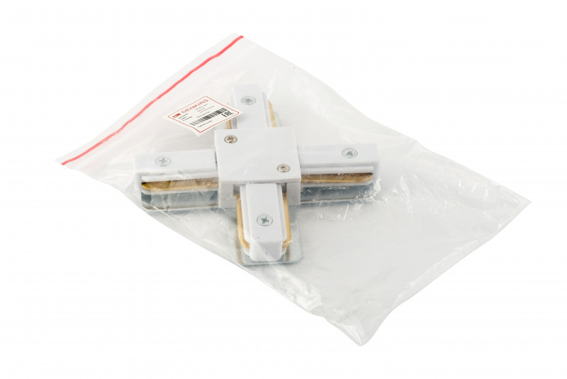 коннектор х-образный denkirs dk track white tr1104-wh