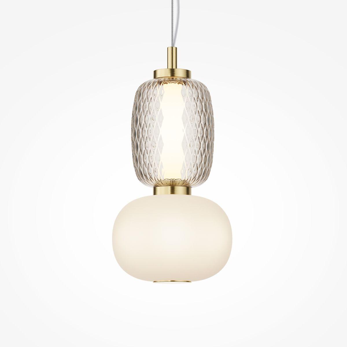 подвесной светодиодный светильник maytoni pattern mod267pl-l18g3k