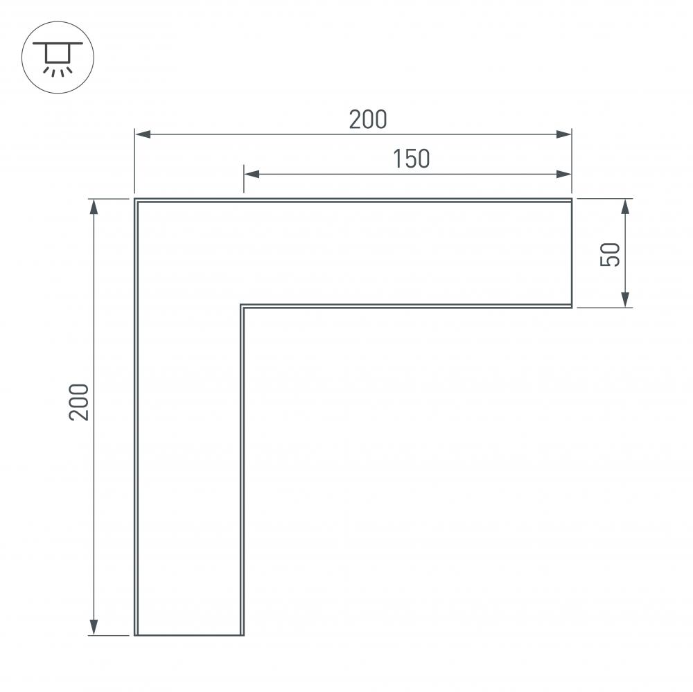 соединитель профиля arlight sl-line 030116