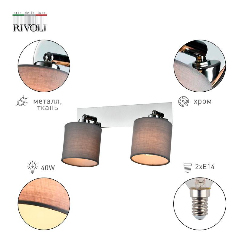 спот rivoli perlita 7058-702 б0055009