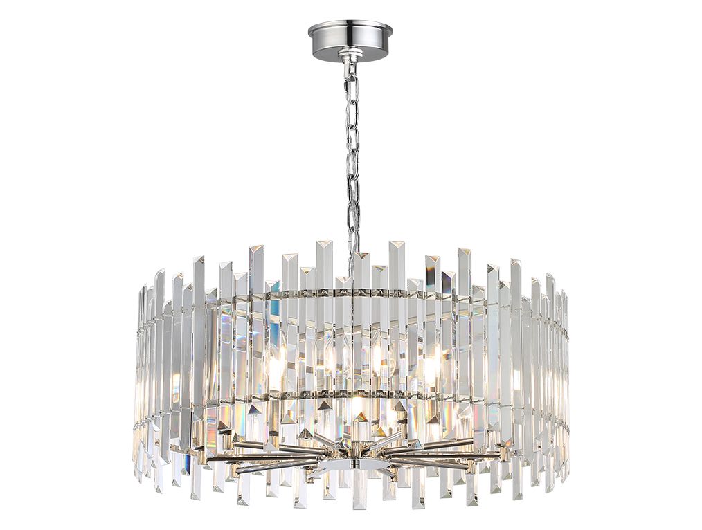 подвесная люстра newport alessia 8510/c nickel м0070397