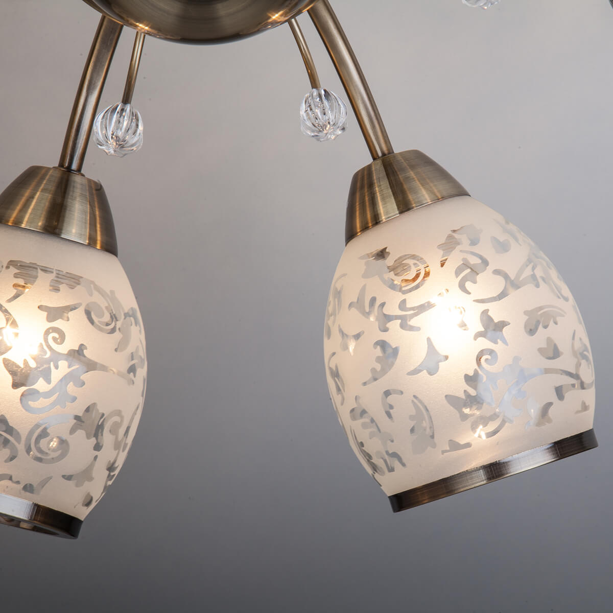 потолочная люстра eurosvet 30026/8 античная бронза