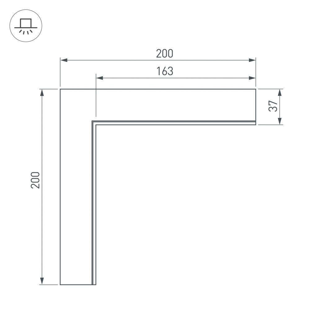 соединитель профиля arlight sl-linia 030103