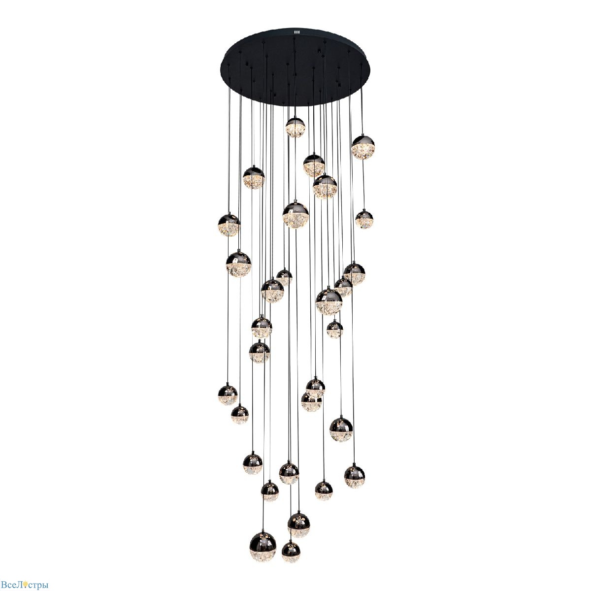 каскадная люстра modelux ml.2408.30 bk