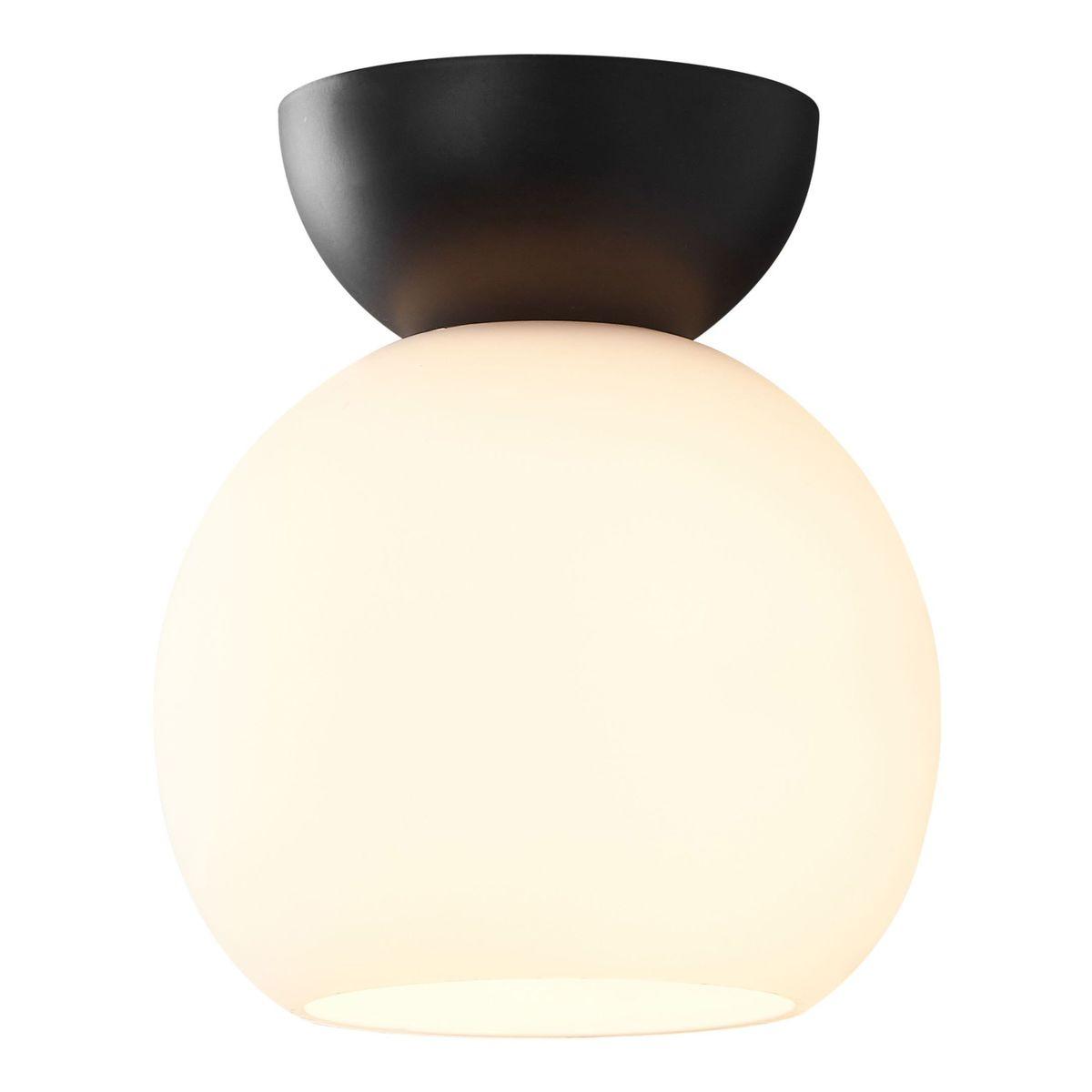 потолочный светильник ilamp mono c6079-1 bk+wh