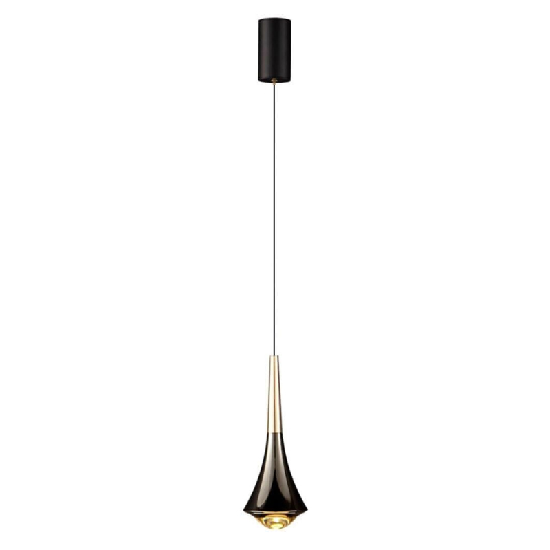подвесной светильник delight collection 8969p/1 gold/black