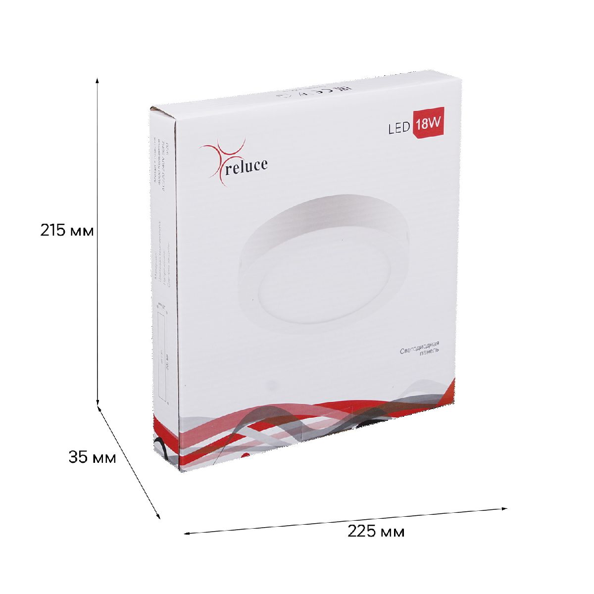 накладной светильник reluce 70606-9.5-001ol led18w wh 4000k