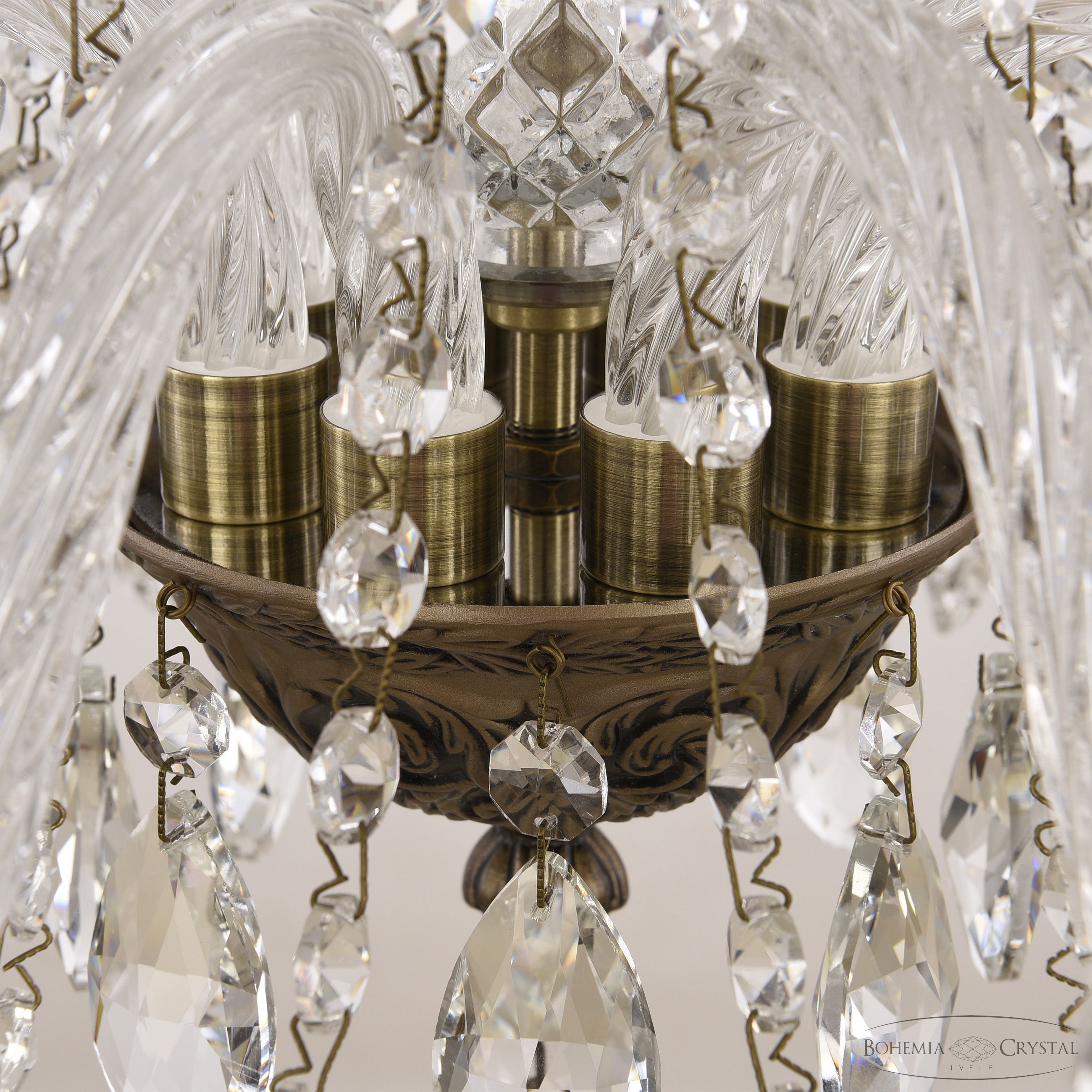 подвесная люстра bohemia ivele crystal al16302/8/195 sgb