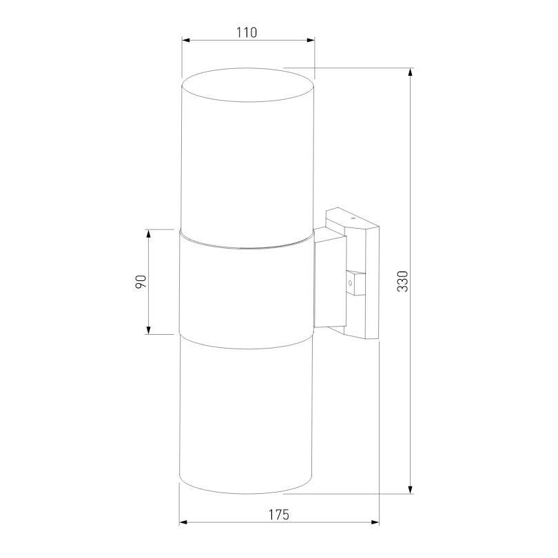 уличный настенный светильник elektrostandard roil 35125/d 4690389175381