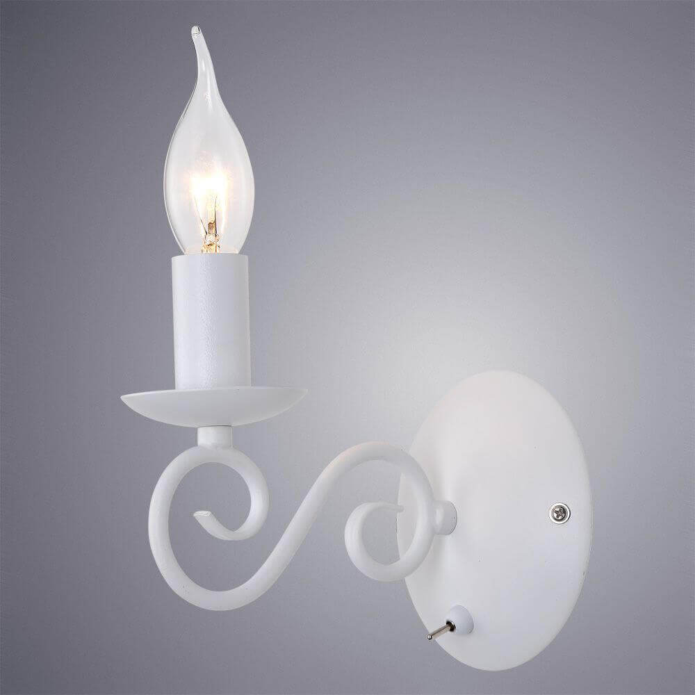 бра arte lamp a1129ap-1wh