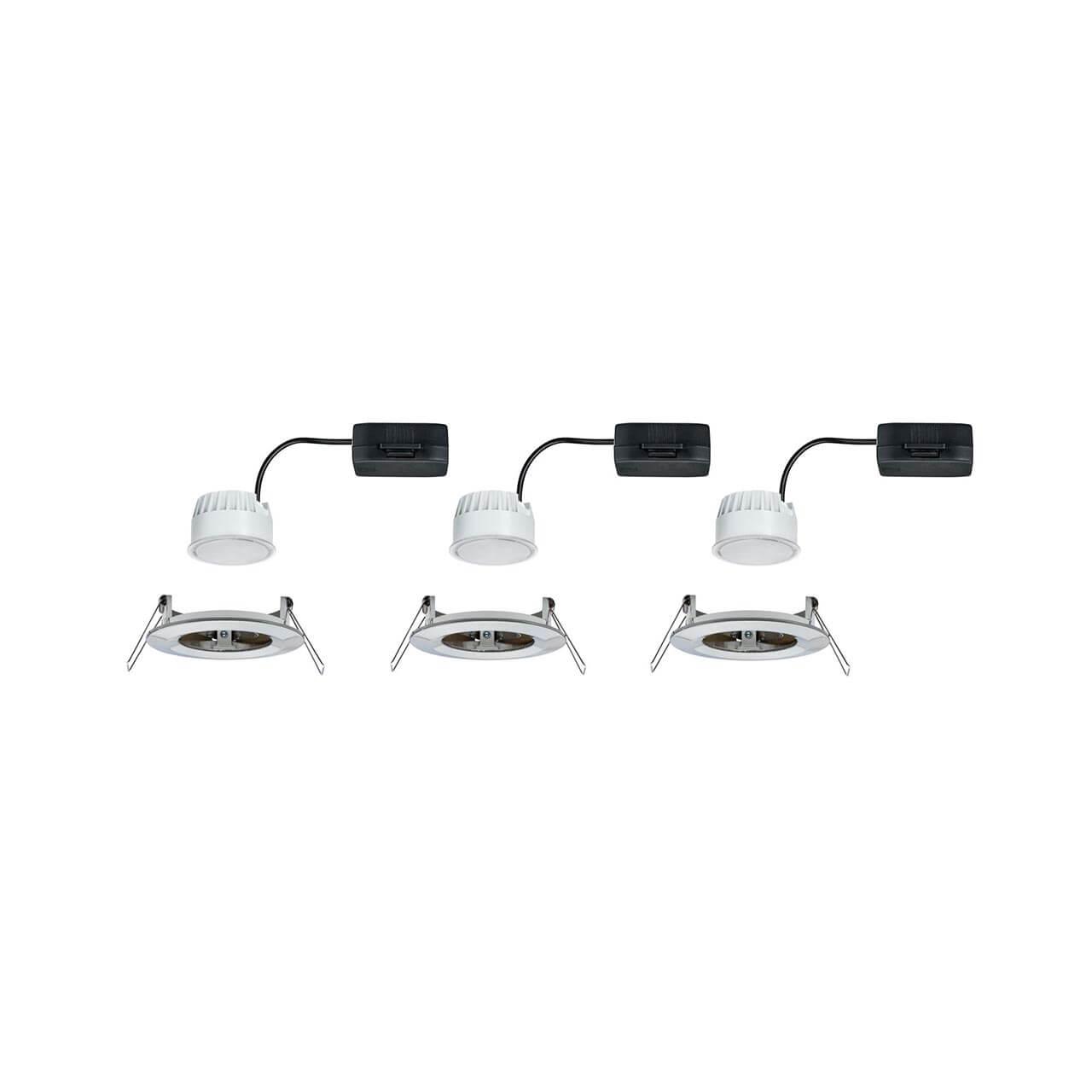 встраиваемый светодиодный светильник paulmann nova coin led 93458