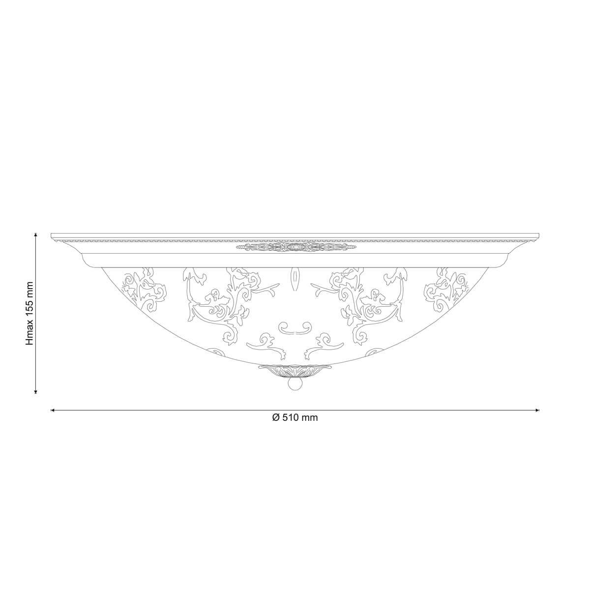 потолочный светильник lucia tucci lugo 142.6 r50 white