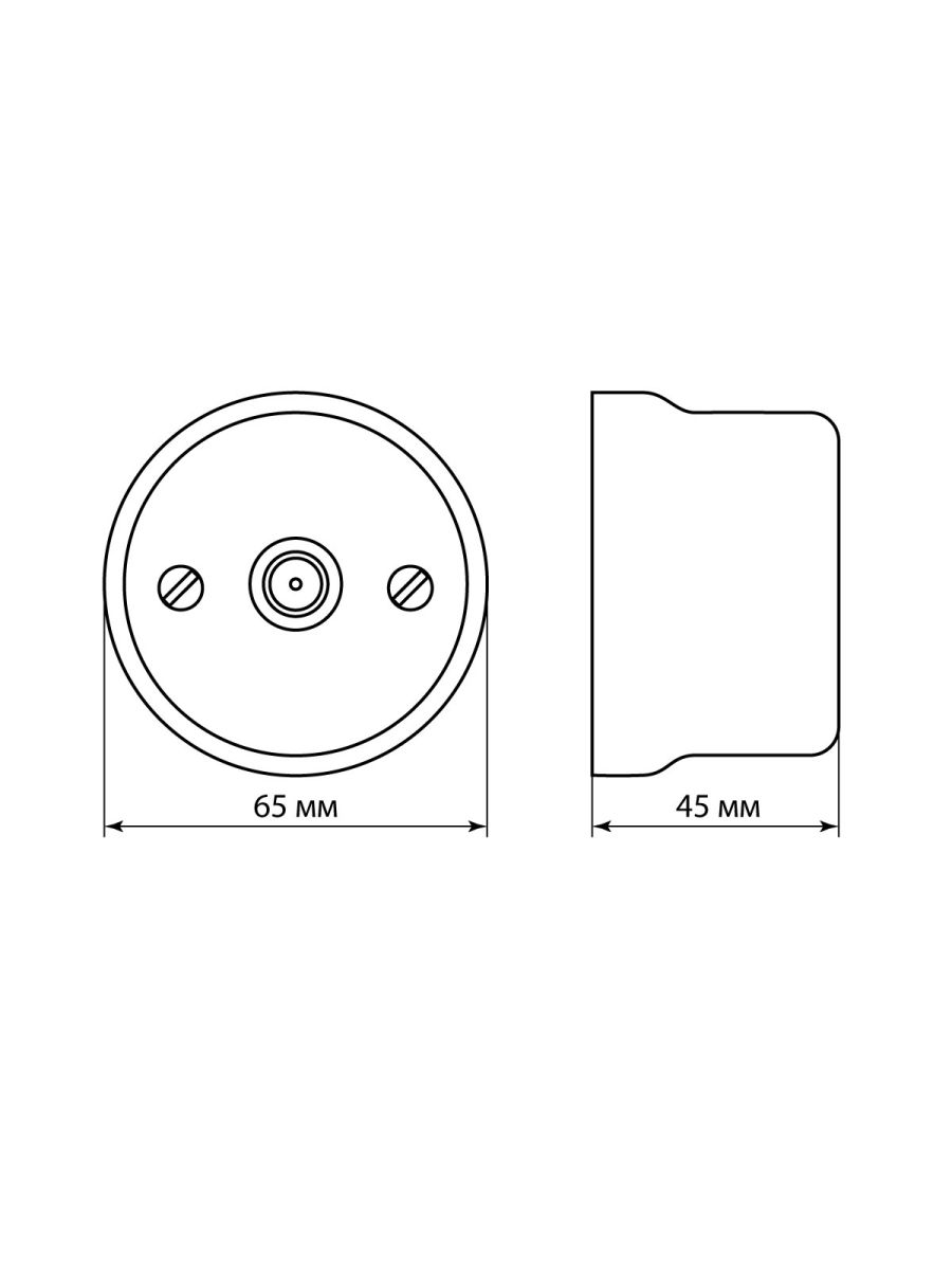 розетка tv проходная сл. кость болонь tdm electric sq1820-0354