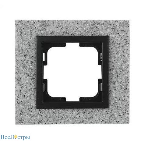 рамка 1-постовая mono electric style granit белый гранит 107-600000-160