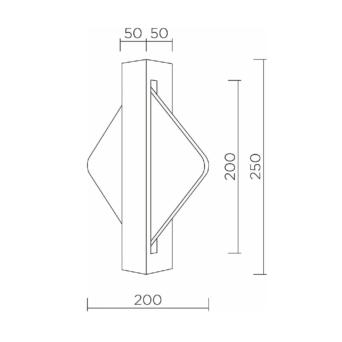 настенный светильник led4u l7367-2 bs