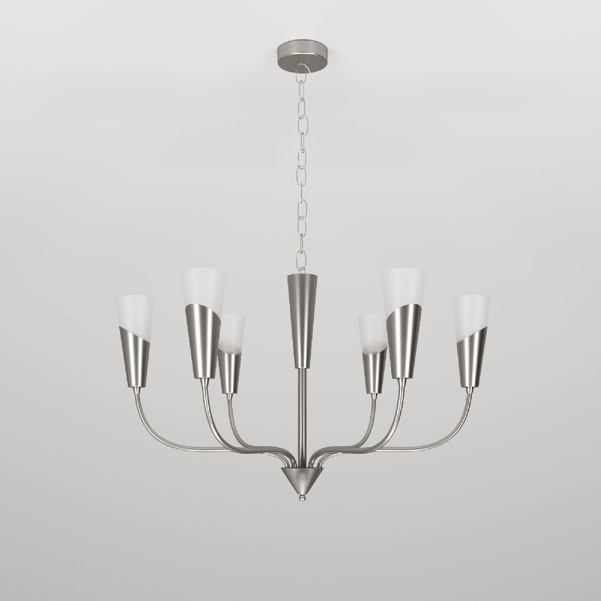 подвесная люстра eurosvet 60167/6 никель smart a068284