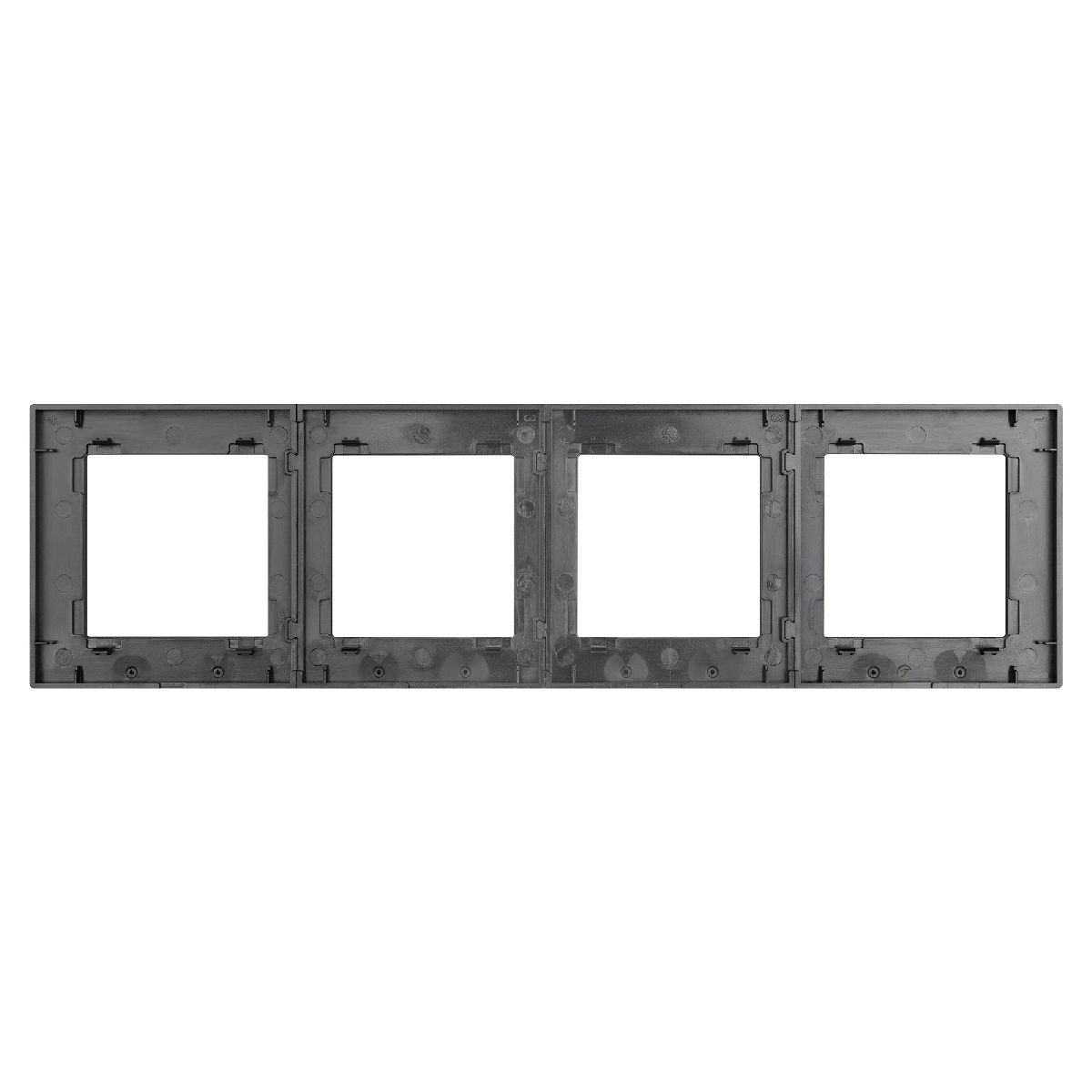 рамка четырехместная arlight frm-presto-als-4-bk 043862