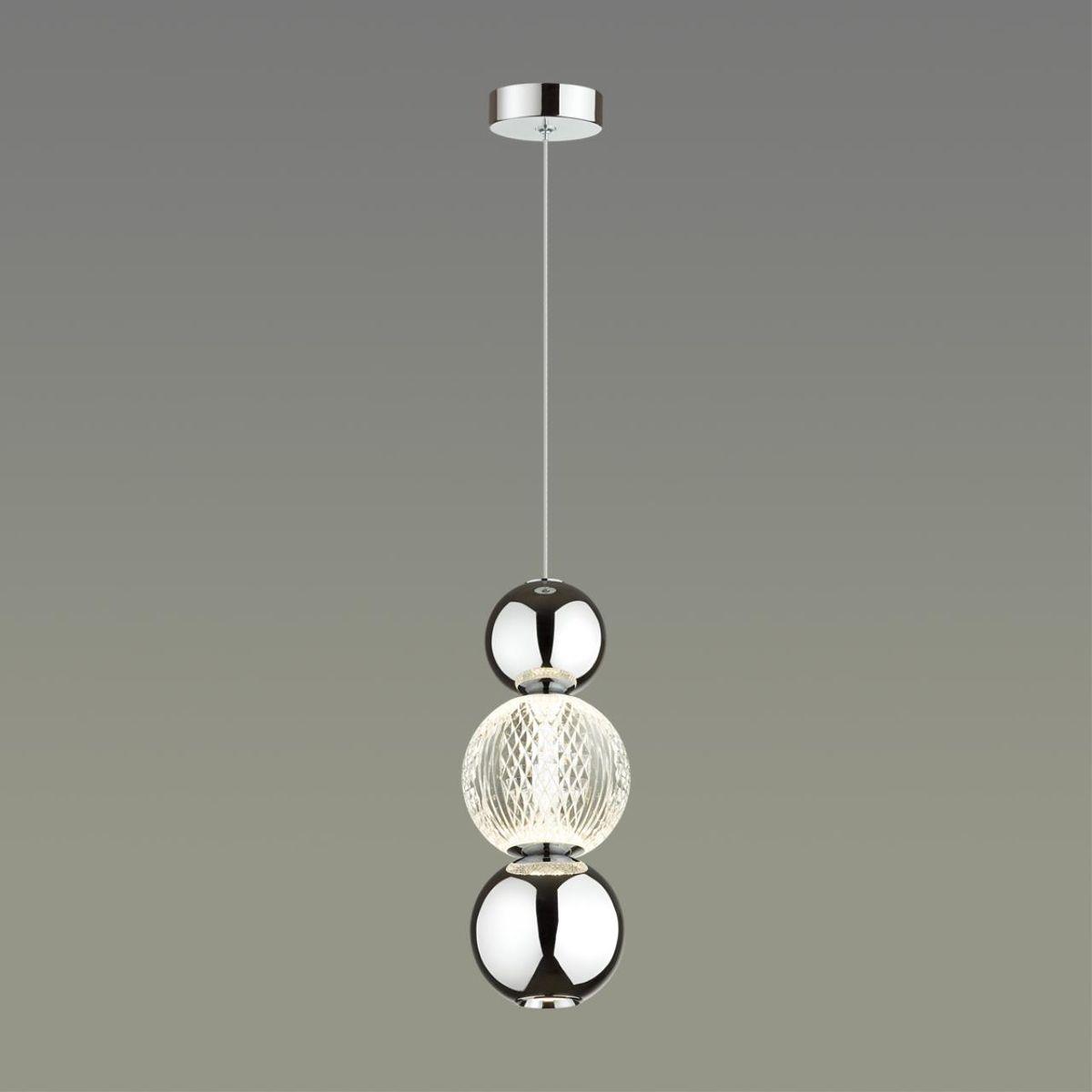 подвесной светодиодный светильник odeon light crystal 5007/7la